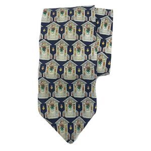 Vintage Holidays JC Penny Christmas 100% Silk Tie